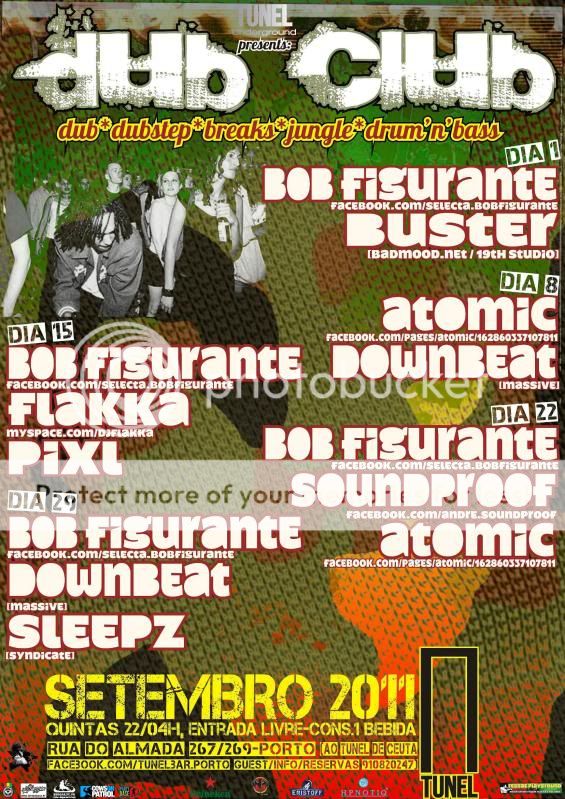 TUNEL UNDERGROUND presents DUB CLUB: 1 SETEMBRO @ Club TUNEL DUBcLUBTunelcLUB-flyer