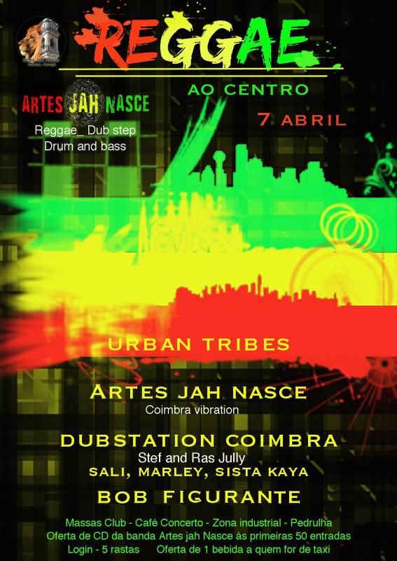 ARTES JAH NASCE presents: REGGAE AC > QUINTA 7 @ MC COIMBRA Reaggae