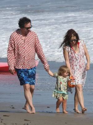 Helena Bonham Carter enjoys Malibu Beach in a swimsuit Fp_3447462_carter_burton_sam_082209