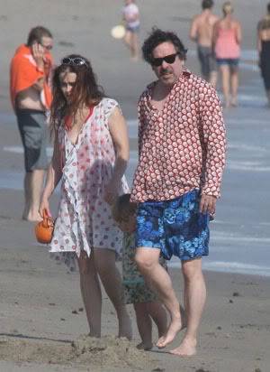 Helena Bonham Carter enjoys Malibu Beach in a swimsuit Fp_3447463_carter_burton_sam_082209