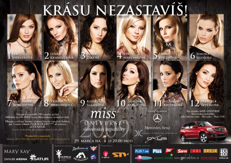 Road to Miss Universe Slovak Republic 2009™ Part 2 Meet the contestants! Billboard1