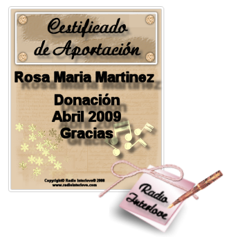 Donación de Rosa Mª Martinez. Abril 2009. Roooabril