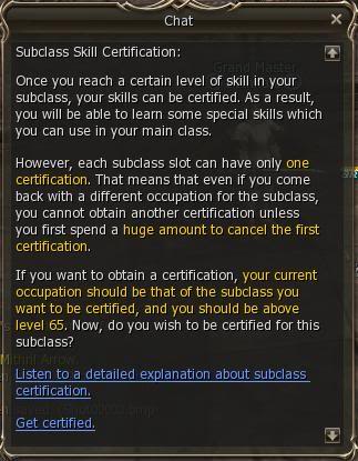 Quest Skill Sub Class 003