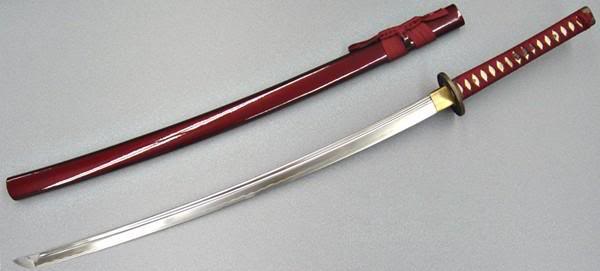 Akai fushichō Katana