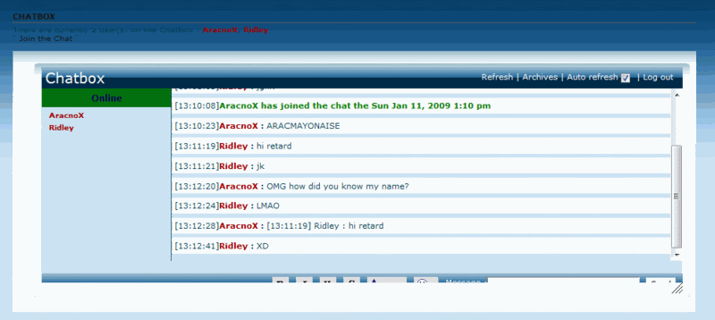 The Chatbox insanity Game - Page 2 Aracnoretard