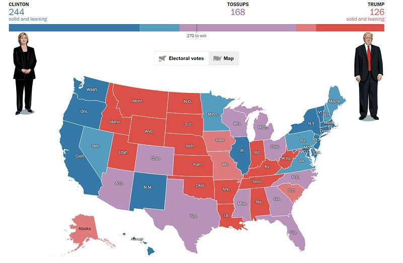 Poll shows Clinton edging Trump -- in Texas Purpletexasmap_zpsfvy8vn3p