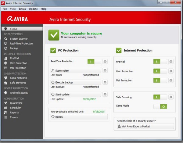 أفيرا لأمن الإنترنت 2013 Actived كامل Avira Internet Security 2013 Full Actived Ad08adeae72b5d31a1ece137c1df8d20