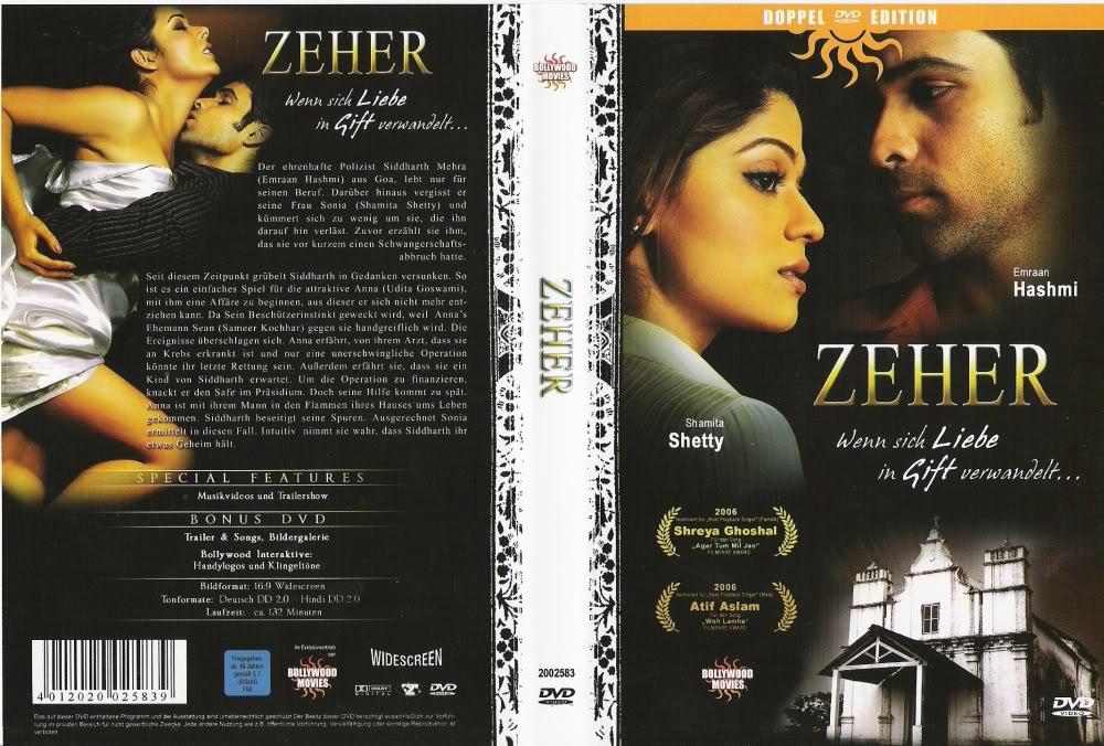 ZEHER: A LOVE STORY (2.005) con EMRAAN HASHMI + Jukebox + Vídeos Musicales + Sub. Inglés Zeher-LP-Cover2gr