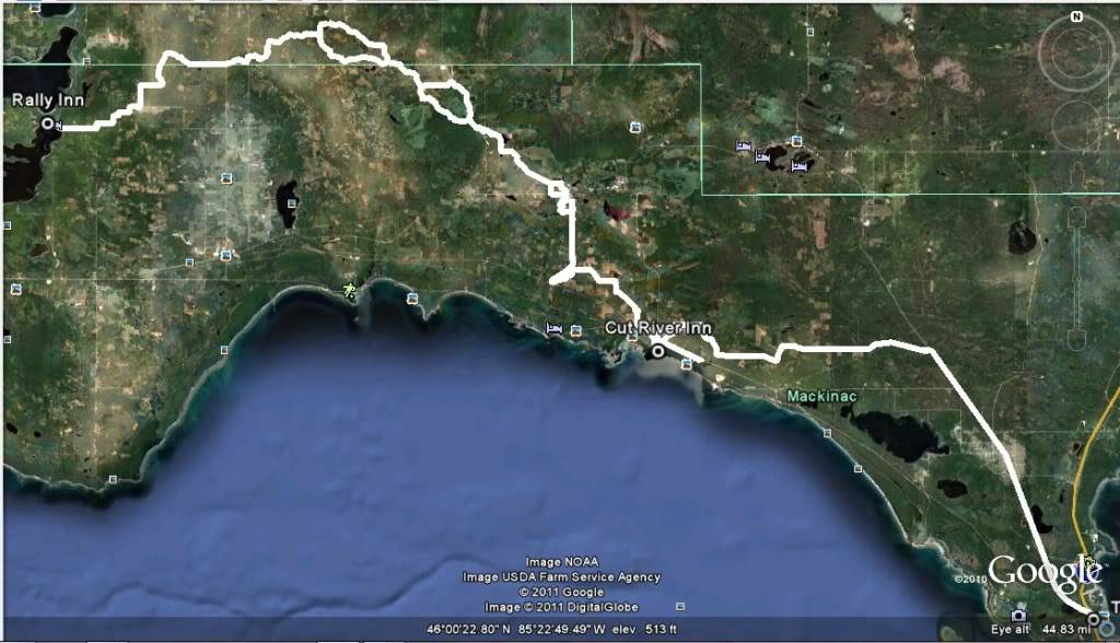 Couples ride in da Yooperland.  GoogleEarthtrack