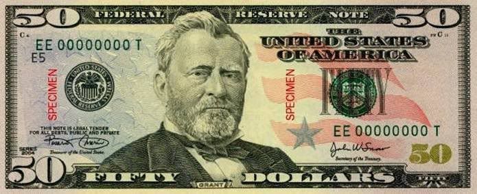 Honoring the Presidents 50dolla