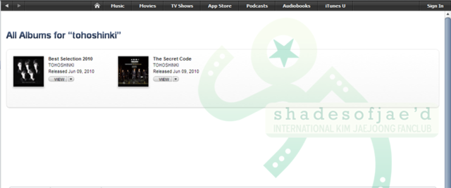 [Info] 20100611  Itunes Mĩ cho phát hành "The Secret Code" & "Best Selection 2010" Itunes