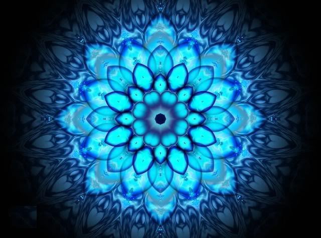 Mandalas Mandala-azul