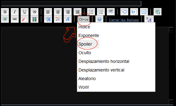 Tutorial: Como escribir un mensaje o un post, Controles basicos A5