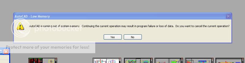 Autocad2009 PROBLEM: Running Out of System Memory 2-1