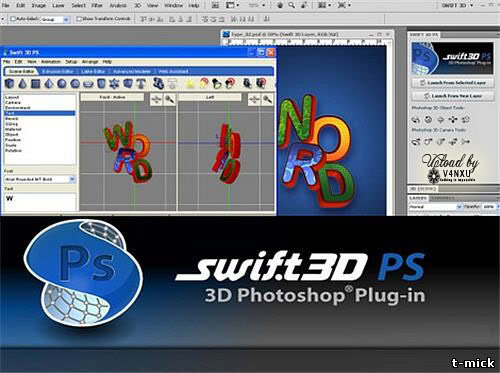  Tạo chữ 3D cho photoshop Cs4, 5 với Electric Rain Swift 3D 44978273