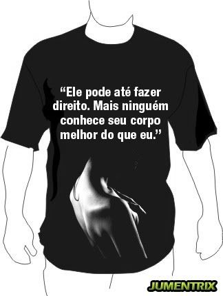 Célebre frase em camiseta ATT1803647