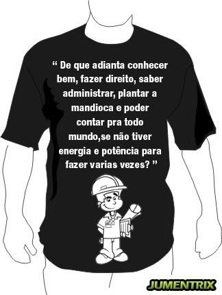 Célebre frase em camiseta ATT1803648-1