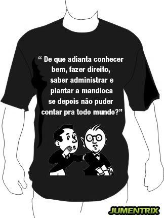 Célebre frase em camiseta ATT1803653