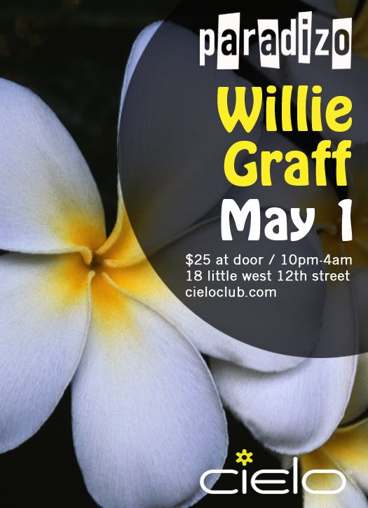 Sat, May 1 | Paradizo Presents Willie Graff at Cielo Paradizo0501