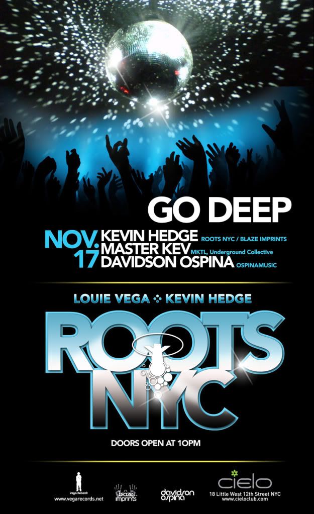 Wed, Nov 17 | Roots with Kevin Hedge, Master Kev & Davidson Ospina @ Cielo Roots1117