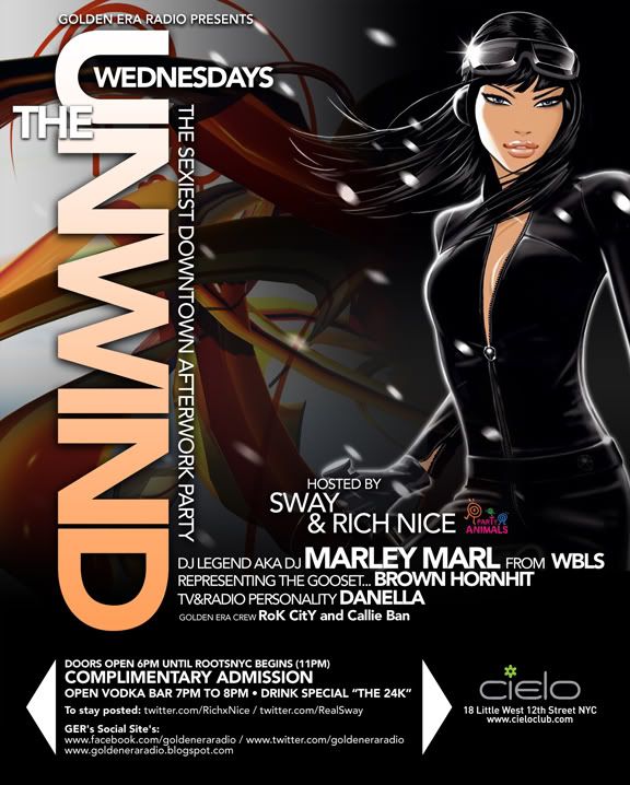 Wednesdays @ Cielo: Roots Afterwork Unwind with DJ Marley Marl RootsAfterWork