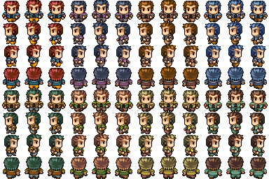 [VX/ACE] MegaPack de Recolores y Edits del RTP Sprite_Actor03-01