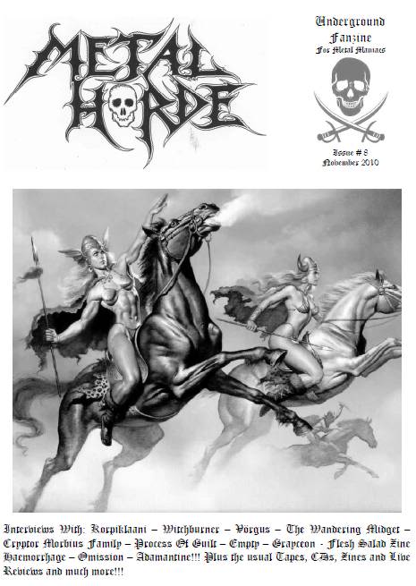 Metal Horde Zine - Nº 14 na rua a partir de 1 de Março Capa