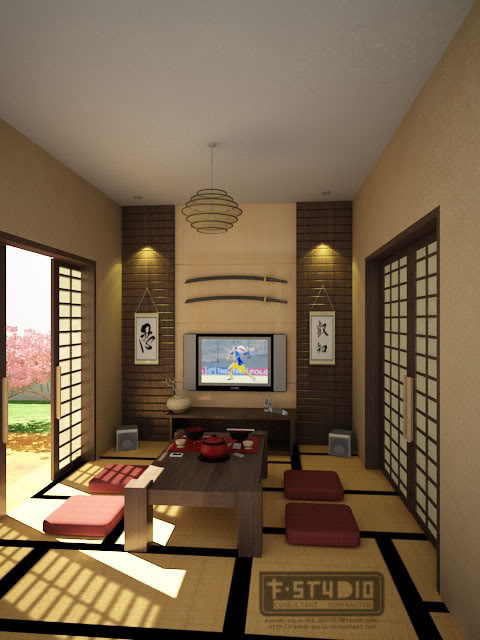 Dining room Japanese_Living_Room_by_Fakhri_Auli