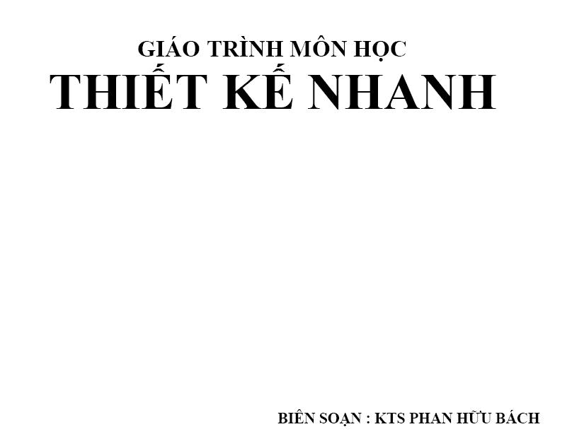 Giáo trình thiết kế nhanh TKN