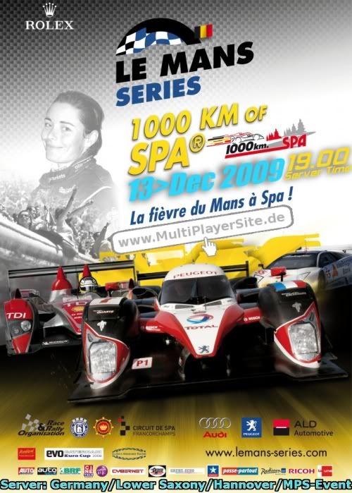 1000km of Spa-Francorchamps Spa2009_Poster_500x700