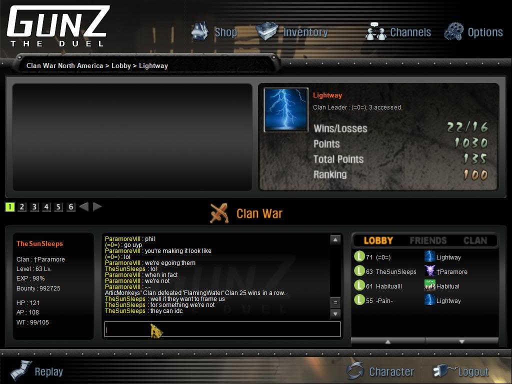 Clan War Competition October Day 2(Post All Screenies Here No Seperate Threads) Gunz005