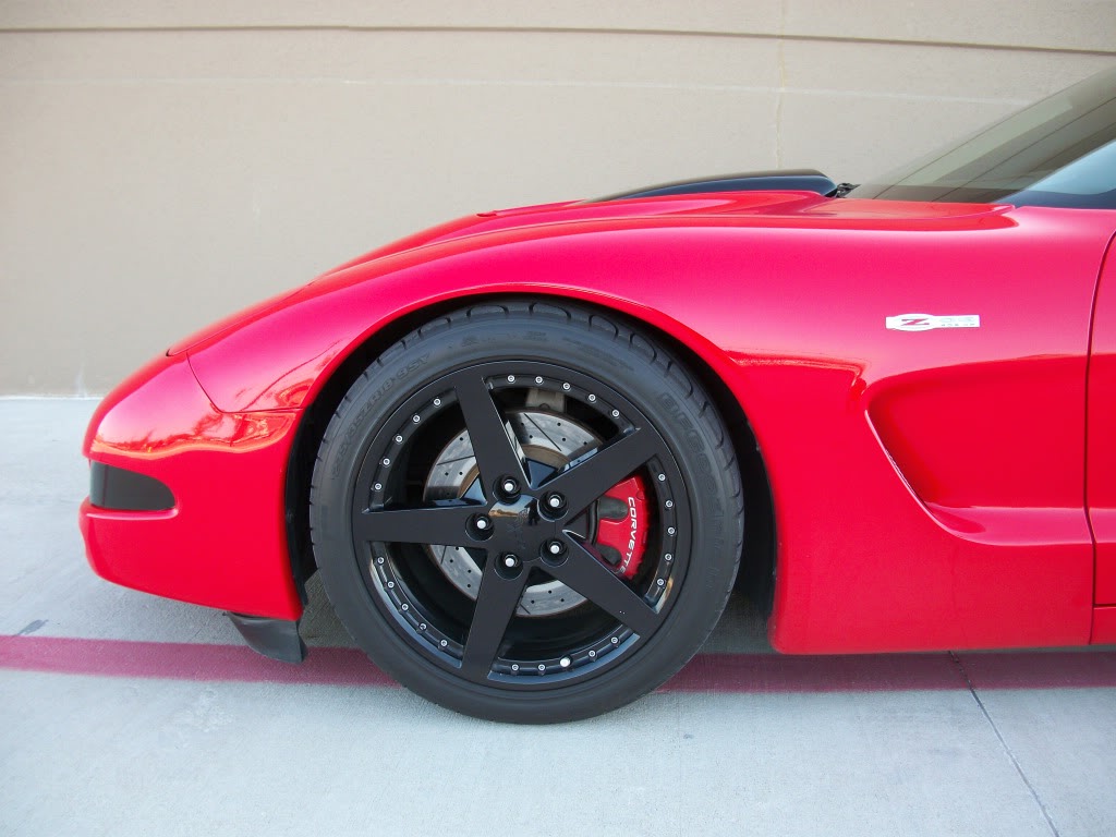 C6 Corvette Motorsport wheels and tires for sale for $600 (2 18x9.5 and 2 18x10.5)  100_0230