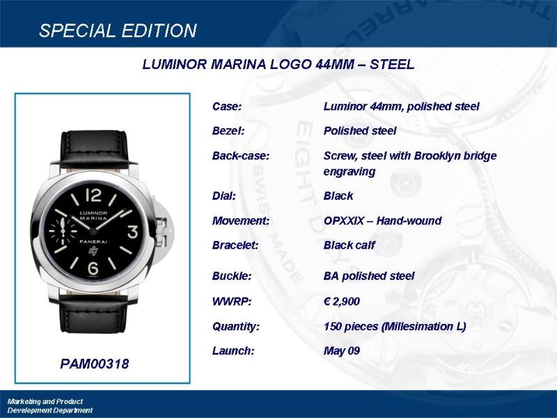 Panerai boutique New York PAM 318 - Page 3 Slide1