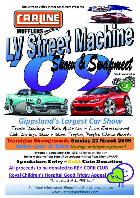 LATROBE VALLEY STREET MACHINE SHOW & SWAPMEET LV_Show_2009_Poster1