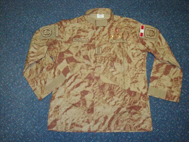 DESERT digital camouflage uniform PERUDESERT1B