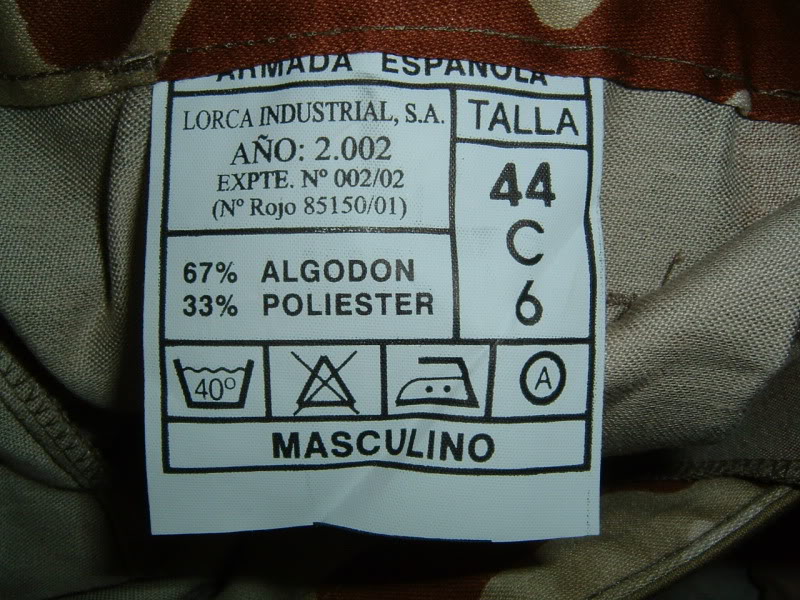 Spanish Marines desert camouflage uniform