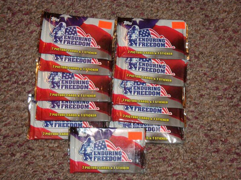 TOPPS ENDURING FREEDOM trading cards USOEFCARDS1A