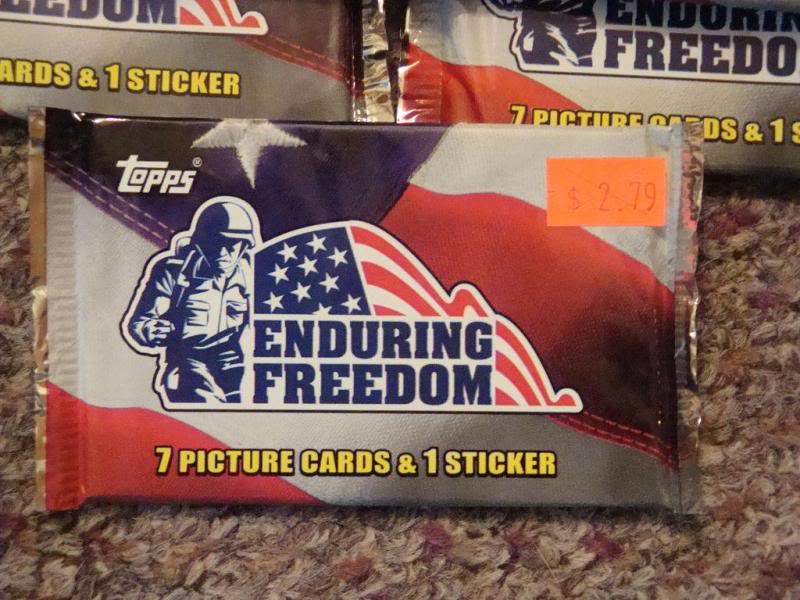 TOPPS ENDURING FREEDOM trading cards USOEFCARDS1B