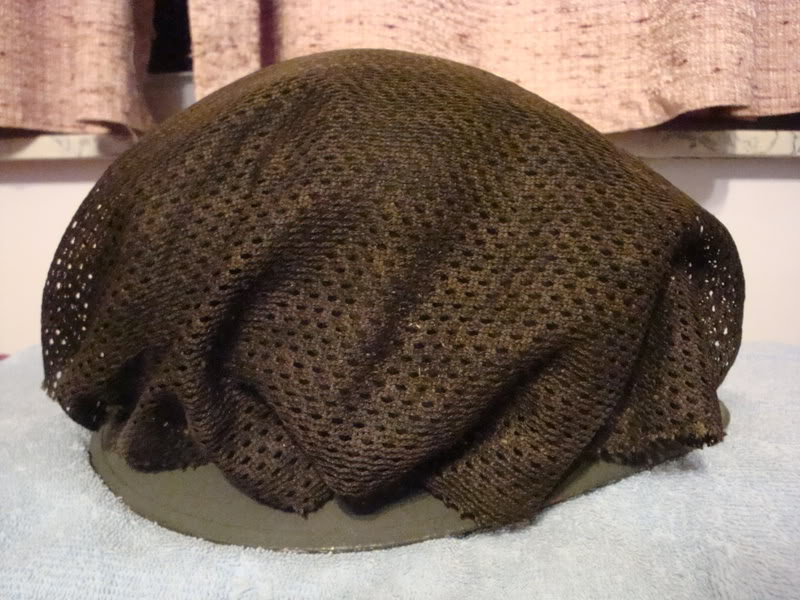 ISRAELI M1 HELMET with HOMEMADE NET from YOM KIPPUR WAR time period Israelihelmet1a