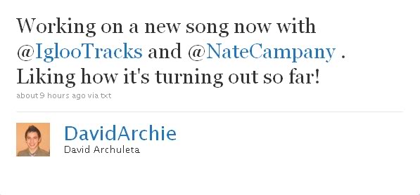 The Offical David Archuleta Twitter E