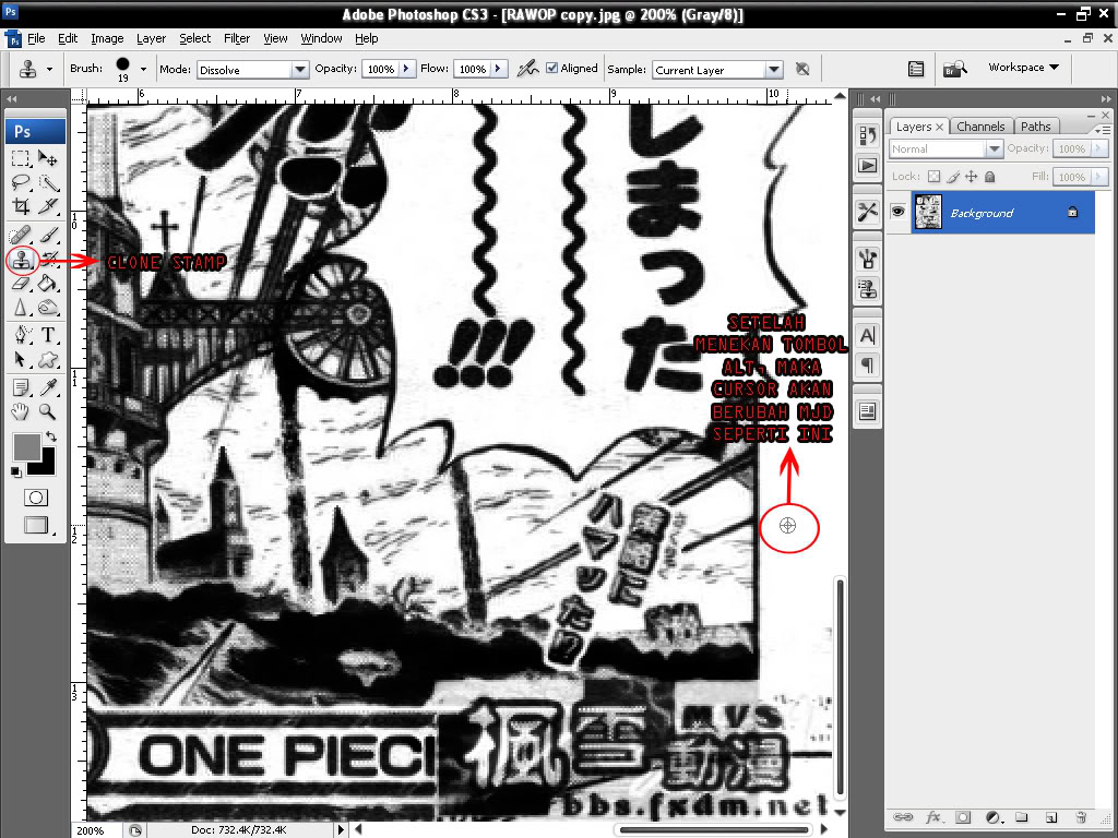 Tutorial Untuk Scanlator CloneStamp