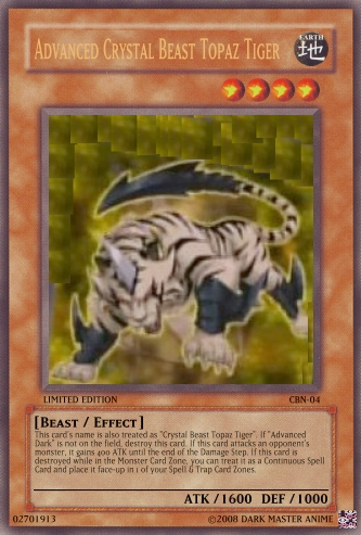 Yugioh 5D's Resimleri AdvancedCrystalBeastTopazTiger-JP-A