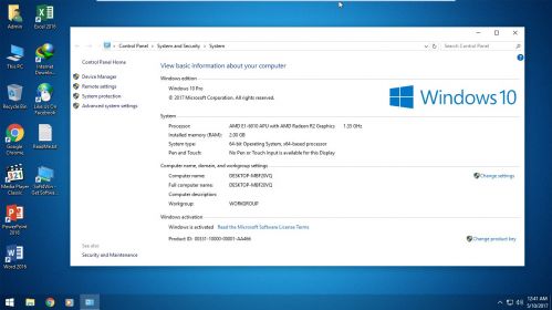 Windows 10 Pro Windows 17 v1703 Build 15063 (x64) PreActivated Fb006cf371707e425a3d7db19c18ccaf