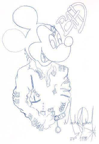 "DIBUJOS REALIZADOS POR MICHAEL   " MJs_Mickey_Drawing