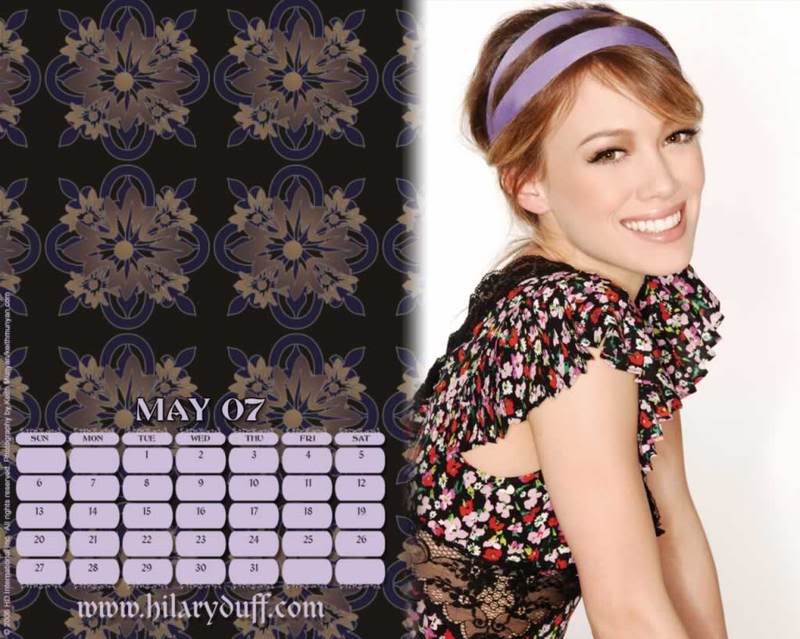 Calendar 2007 Hilary Duff 5