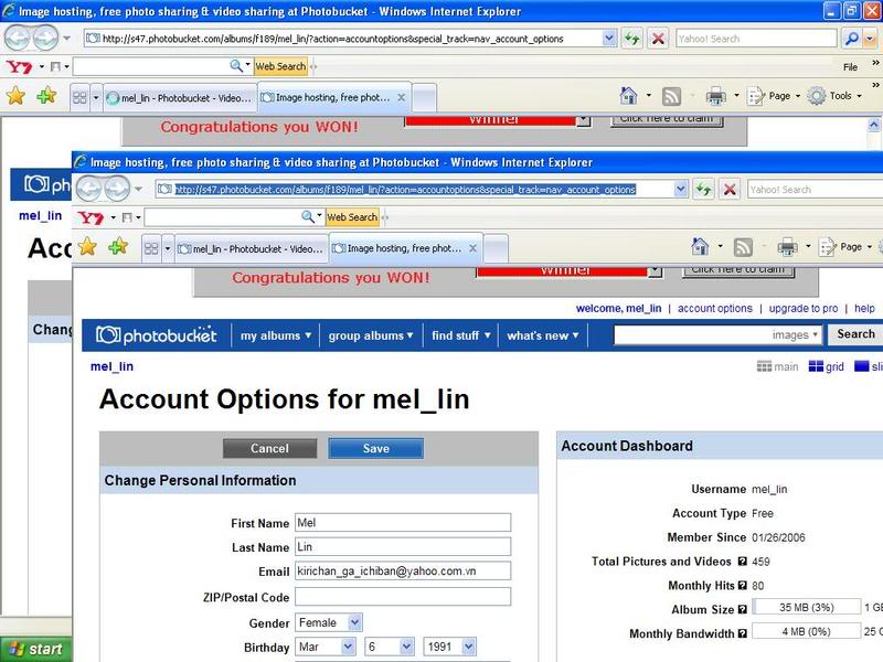 [Khai báo] Acc của bạn ở Photobucket Ml