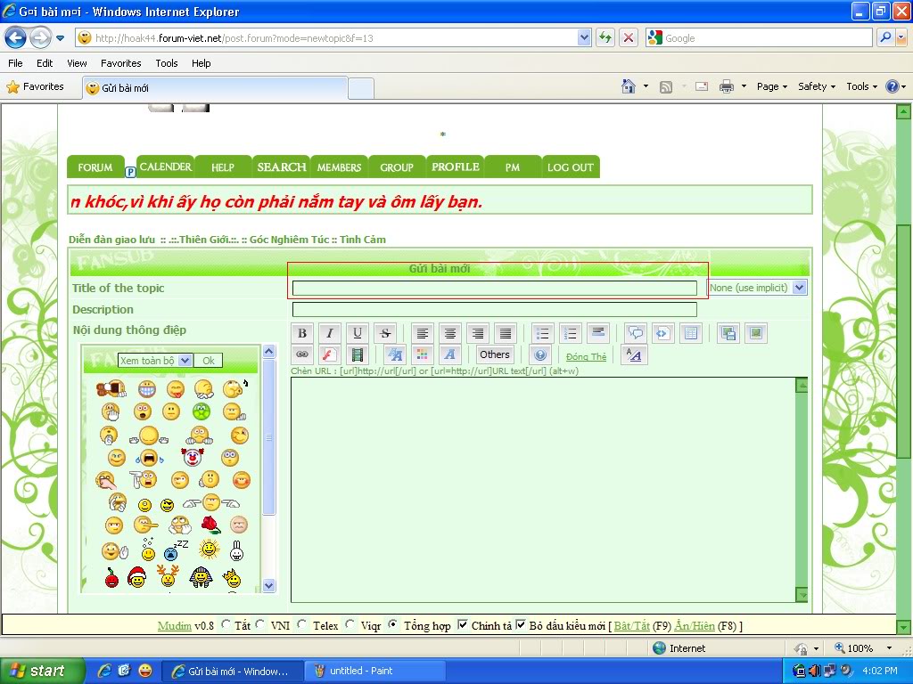 Cách viết bài mới trên diễn đàn. Untitled2-1