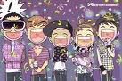 Tranh chibi Bigbang Jk