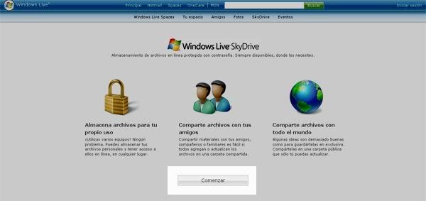 Ya podemos subir y compartir archivos con SkyDrive Sky_2