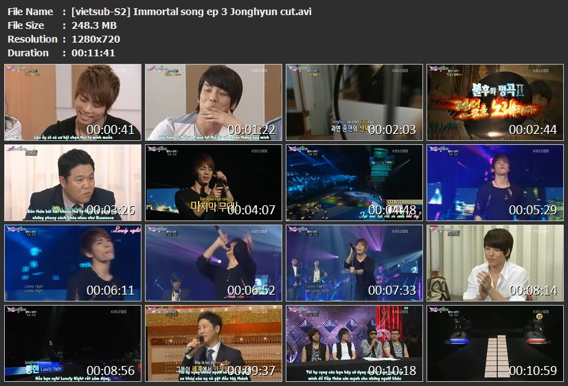 [Vietsub-S2] Immortal song -  Jonghyun cut [Update ep 3] Vietsub-S2Immortalsongep3Jonghyuncutavi